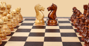 Шахматы в ларце Эпоха (венге-ясень, клетка 4,5 см)