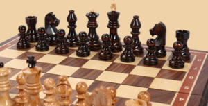 Шахматы Высший разряд №1 (американский орех-ясень, клетка 4 см)