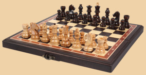 Шахматы Странствие №1 (венге-ясень, клетка 4 см)