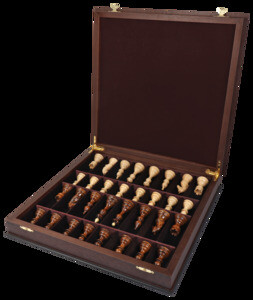 Шахматы в ларце Эверест (венге-ясень, клетка 4,5 см)