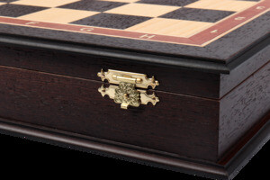 Шахматы в ларце Эверест (венге-ясень, клетка 4,5 см)