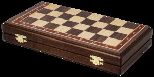 Шахматы Монблан (амерканский орех-ясень, клетка 4 см)