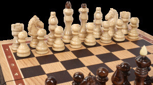 Шахматы Арарат (венге-дуб, клетка 4 см)