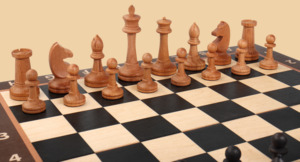 Шахматы Контраст (большие, фигуры с утяжелителем)