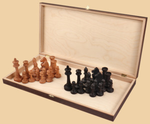 Шахматы Контраст (большие, фигуры с утяжелителем)