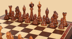 Шахматы Монополия (орех-ясень, клетка 5 см)