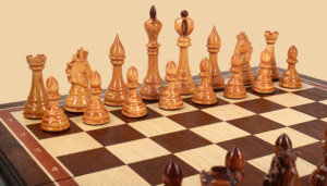 Шахматы Монополия (орех-ясень, клетка 5 см)