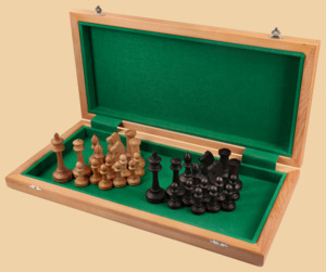 Шахматы Лувр (венге, утяжелённые, клетка 5 см)