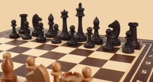 Шахматы Лувр (венге, клетка 5 см)