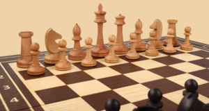 Шахматы Лувр (венге, клетка 5 см)