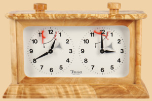 Шахматные часы Арт-Деко INSA (массив капа)