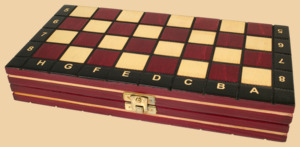 Шахматы Вояж (магнитные, красные)