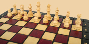 Шахматы Вояж (магнитные, красные)