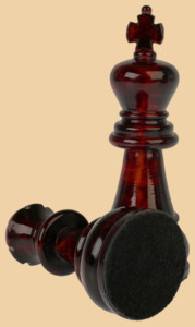 Шахматный фигуры Берёзовый кап (чёрные, малые)