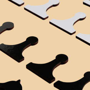 Комплект запасных шахматных фигур для демонстрационной доски Модель №2 (полимерные)