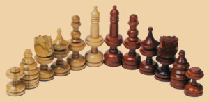 Шахматные фигуры Классика 22 мм (клён, модель №1)