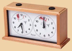 Шахматные часы Инса (INSA, деревянный корпус из бука)