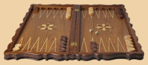 Шахматы, нарды, шашки Рим (с серебром)