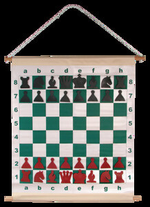 Шахматы демонстрационные складные магнитные в тубусе (70 на 73 см)