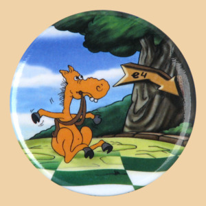 Шахматный значок Конь под деревом