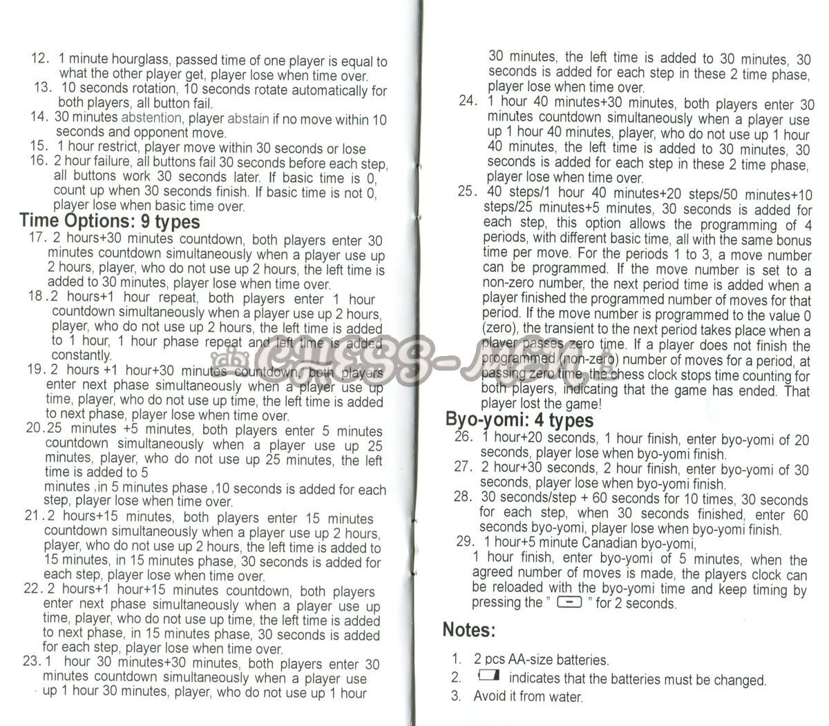 Электронные шахматные часы Leap (модель PQ9903)