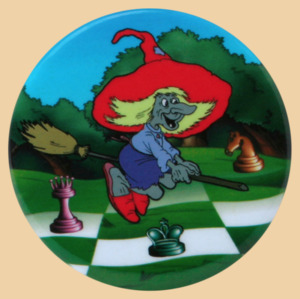 Шахматный значок Баба-Яга