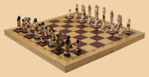 Шахматы Египет (доска из массива дуба)
