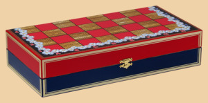 Шахматы Ромашки (синие)