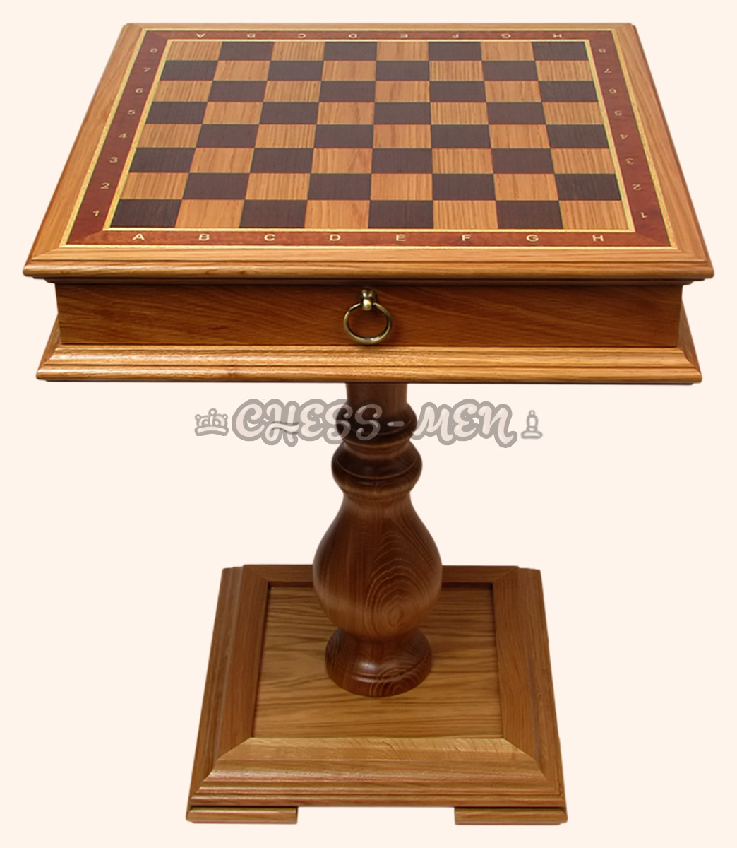Стол шахматный Императорский (массив дуба, с ящиками для фигур)