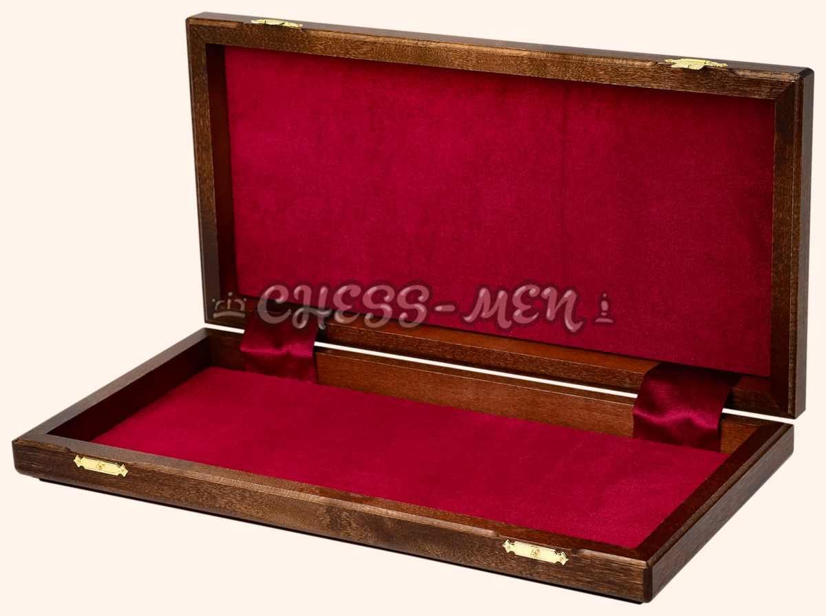 Шахматная доска складная Турнирная (американский орех и ясень, клетка 4,5 см)