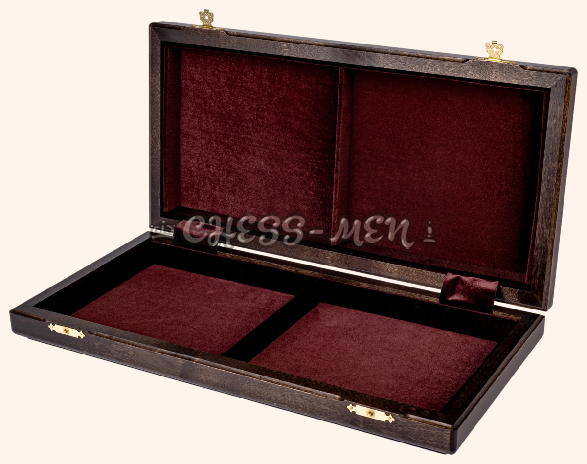 Шахматная доска складная Турнирная (американский орех и ясень, клетка 4,5 см)