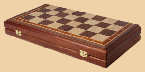 Шахматы Люкс (американский орех, клетка 5 см)