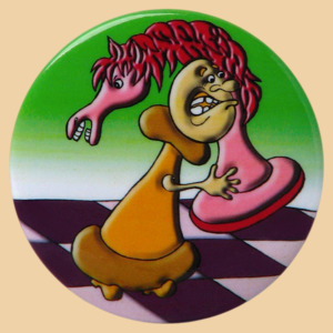 Шахматный значок Конь и пешка №2