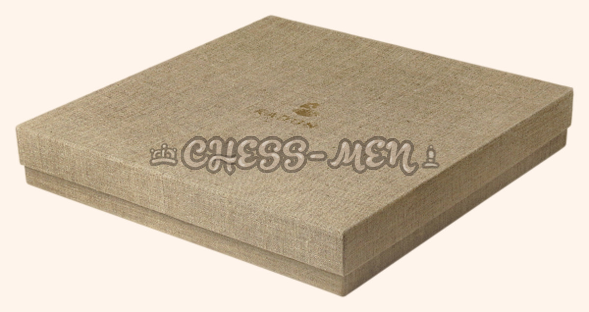 Коробка для шахмат Селенус (фирменная, лён)