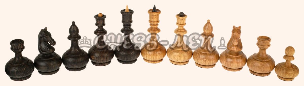 Шахматы Саванна (бежево-коричневое поле, натуральная кожа)