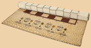 Шахматы Саванна (бежево-коричневое поле, натуральная кожа)