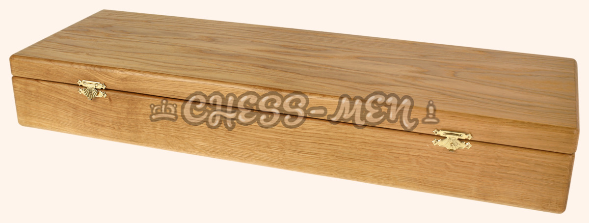 Шахматы Саванна (бежево-коричневое поле, натуральная кожа)