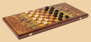 Шахматы, нарды, шашки Гладиатор (большие)