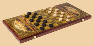 Шахматы, нарды, шашки Горы (большие)