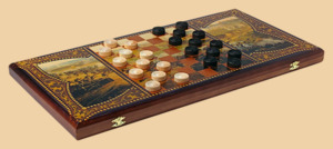 Шахматы, нарды, шашки Гусарские (большие)