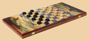 Шахматы, нарды, шашки Советская Армия (большие)