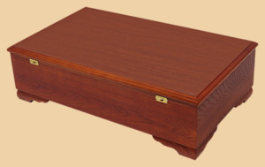 Кейс для фарфоровых шахматных фигур из тонированного ясеня