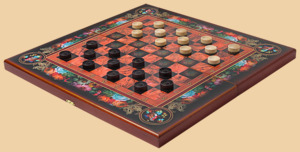 Шахматы, нарды, шашки Жостовские Цветы