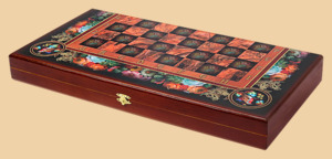 Шахматы, нарды, шашки Жостовские Цветы