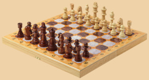 Шахматы, нарды, шашки Мраморные (средние)