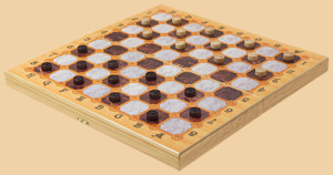 Шахматы, нарды, шашки Мраморные (средние)