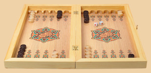 Шахматы, нарды, шашки Мраморные (средние)