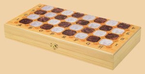 Шахматы, нарды, шашки Мраморные (средние)