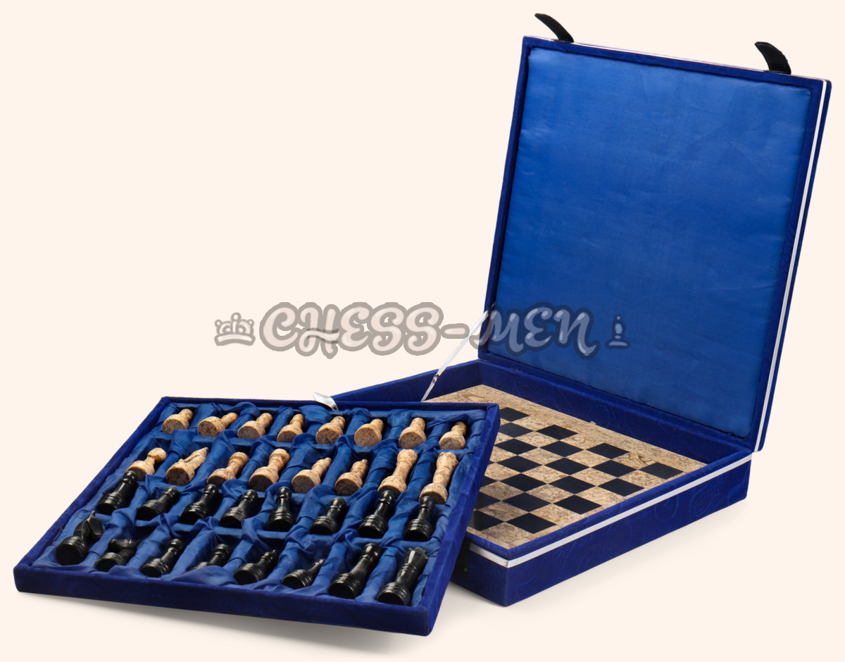 Шахматы Морана (чёрная яшма, 38 на 38 см)