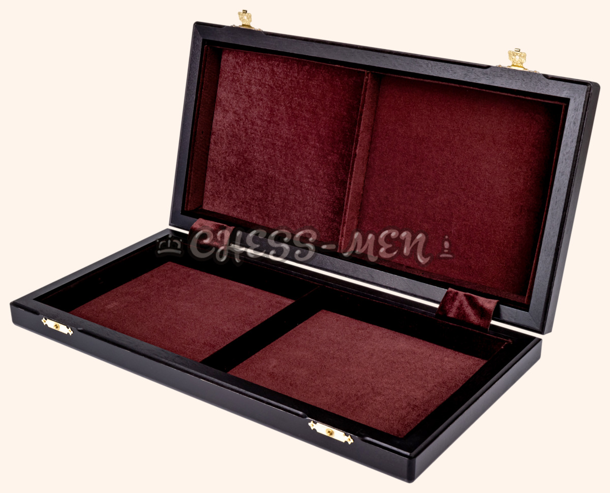 Шахматная доска складная Турнирная (морёный дуб и ясень, клетка 4,5 см)